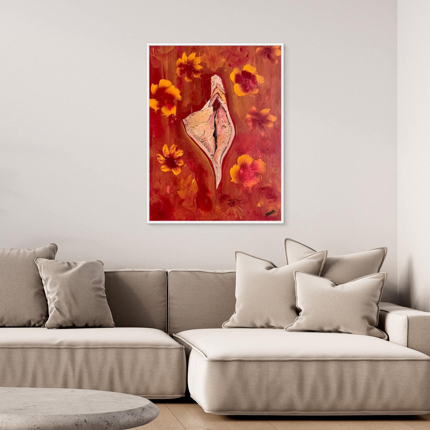 Sacred yoni art- fire of the feminine