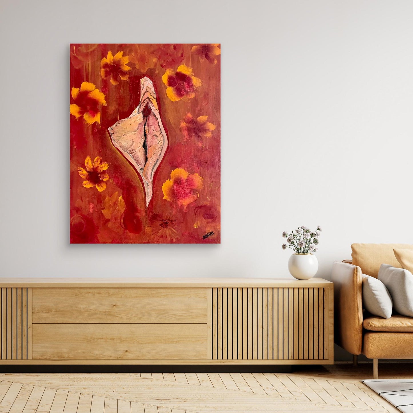 Sacred yoni art- fire of the feminine