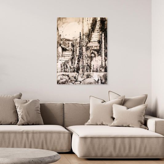 Black & White "Stairway to the Hidden Realms"