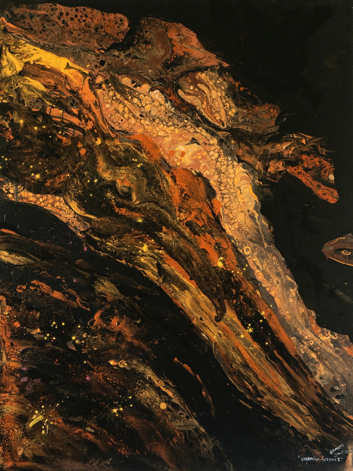 Kundalini Serpent – I & II Diptych · 60 x 80 cm x 2 · Originals · Only one set