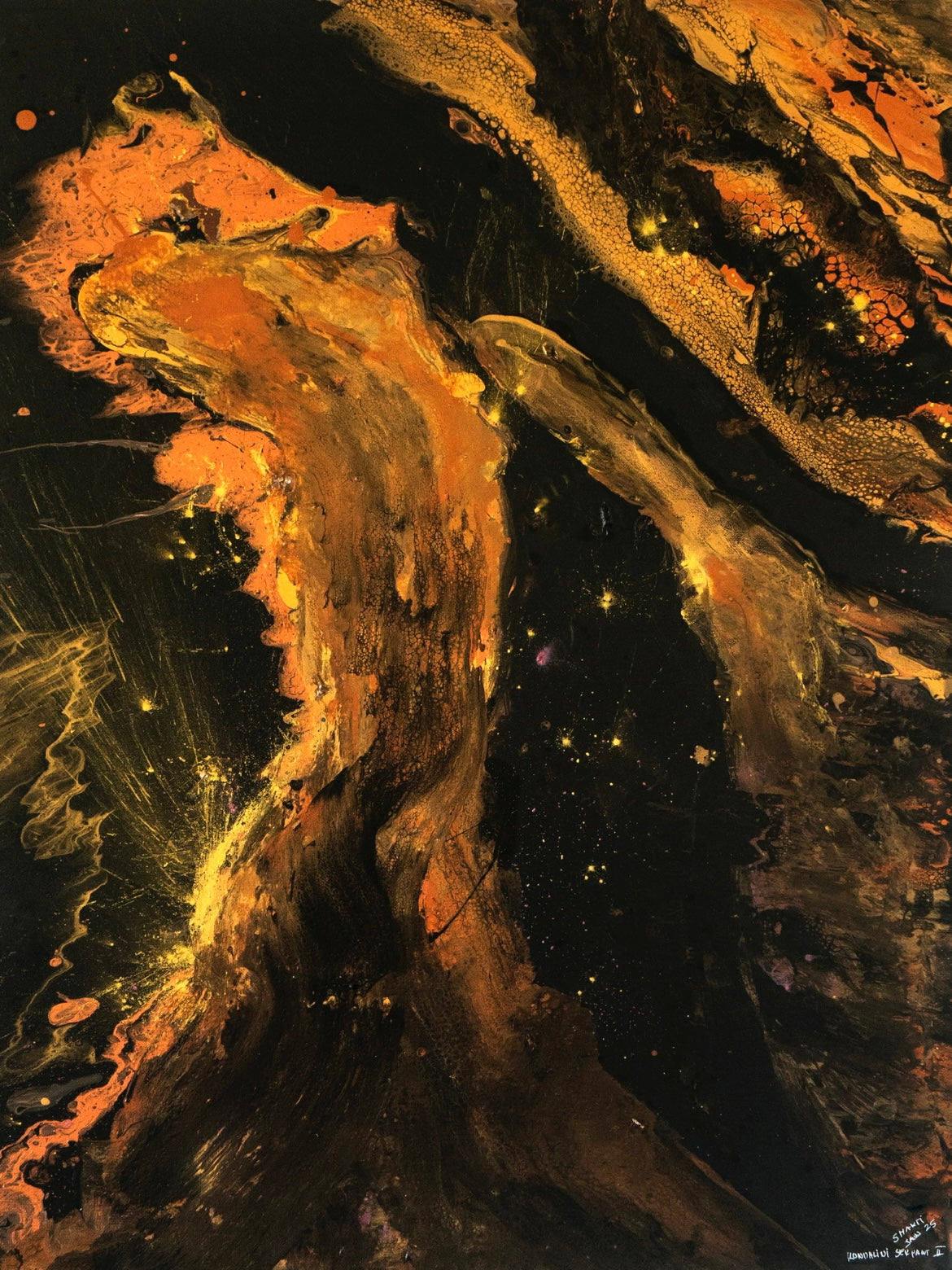 Kundalini Serpent – I & II Diptych · 60 x 80 cm x 2 · Originals · Only one set