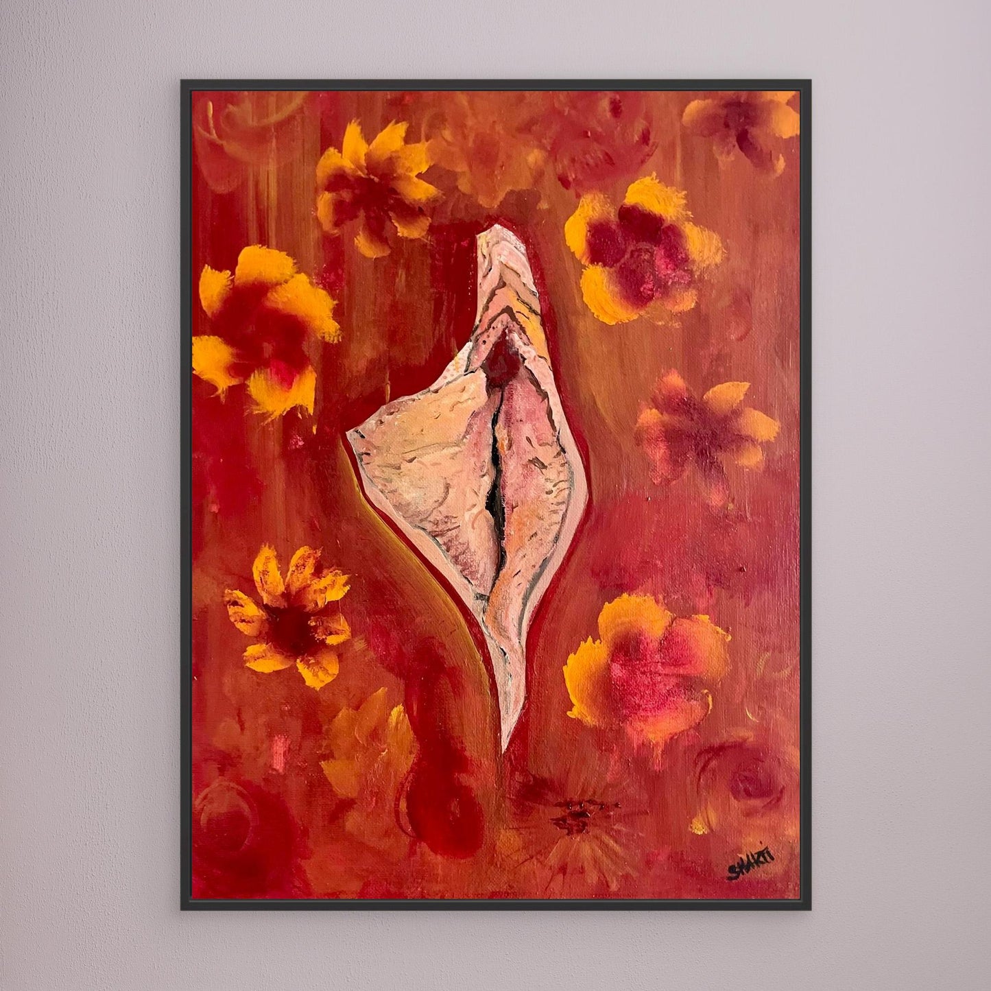 Sacred yoni art- fire of the feminine