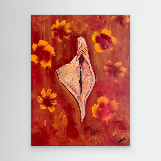 Sacred yoni art- fire of the feminine