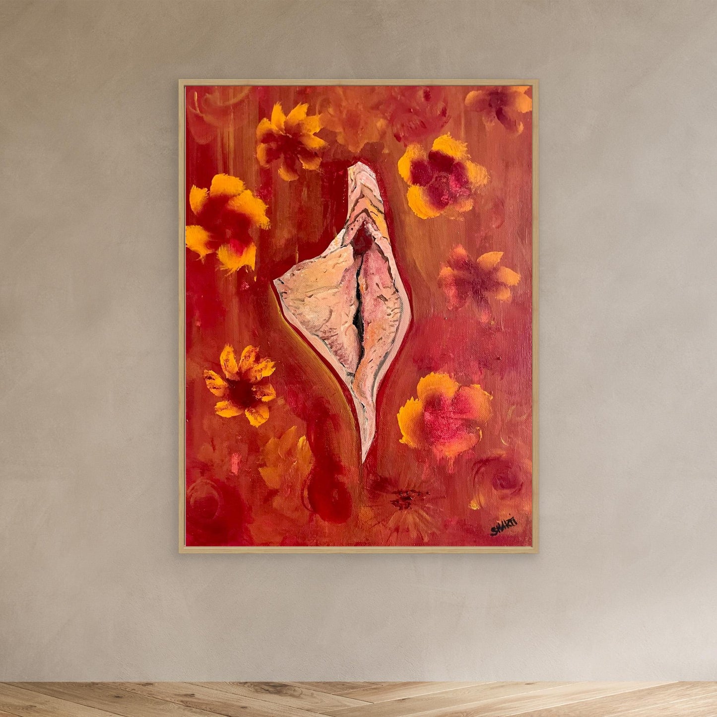 Sacred yoni art- fire of the feminine